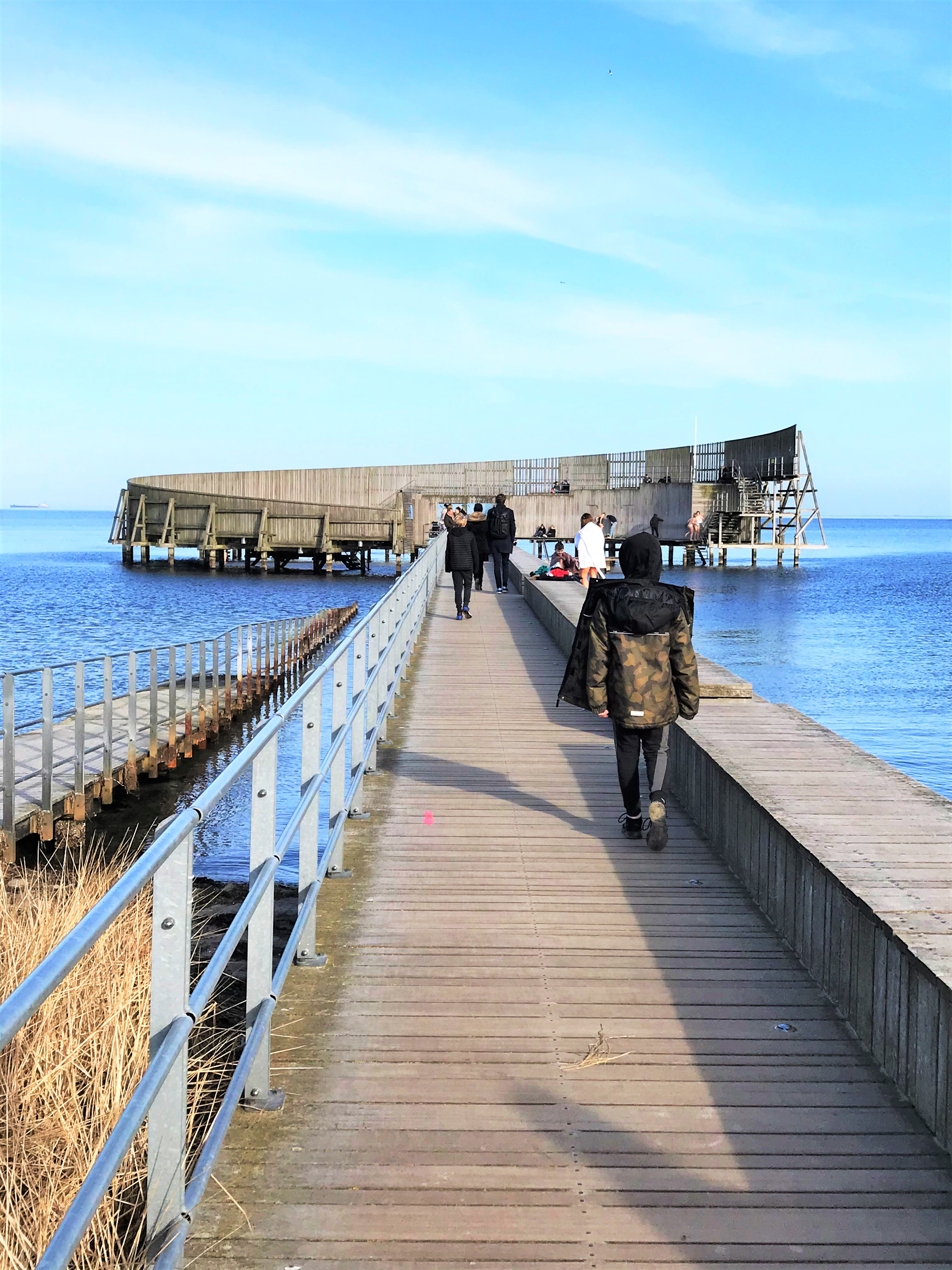 Vue de Kastrup Søbad depuis la plage